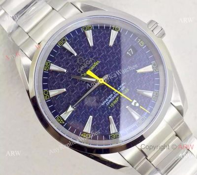 Swiss Omega Seamaster Aqua Terra 15,007 Gauss Blue Face Watch